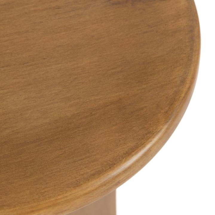 Natural Wood Round Sierra Accent Table