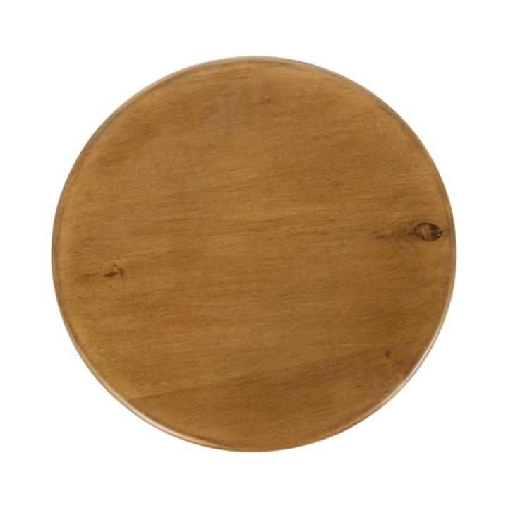 Natural Wood Round Sierra Accent Table