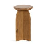 Natural Wood Round Sierra Accent Table