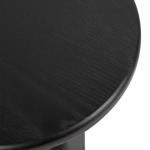 Black Wood Round Sierra Accent Table