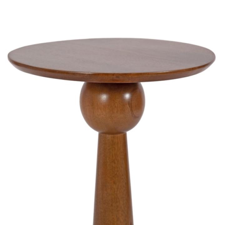 Walnut Brown Wood Jakob Accent Table