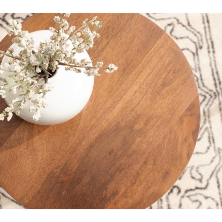 Walnut Brown Wood Jakob Accent Table