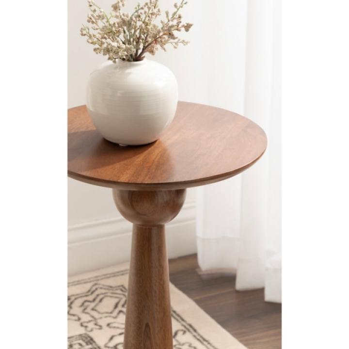 Walnut Brown Wood Jakob Accent Table