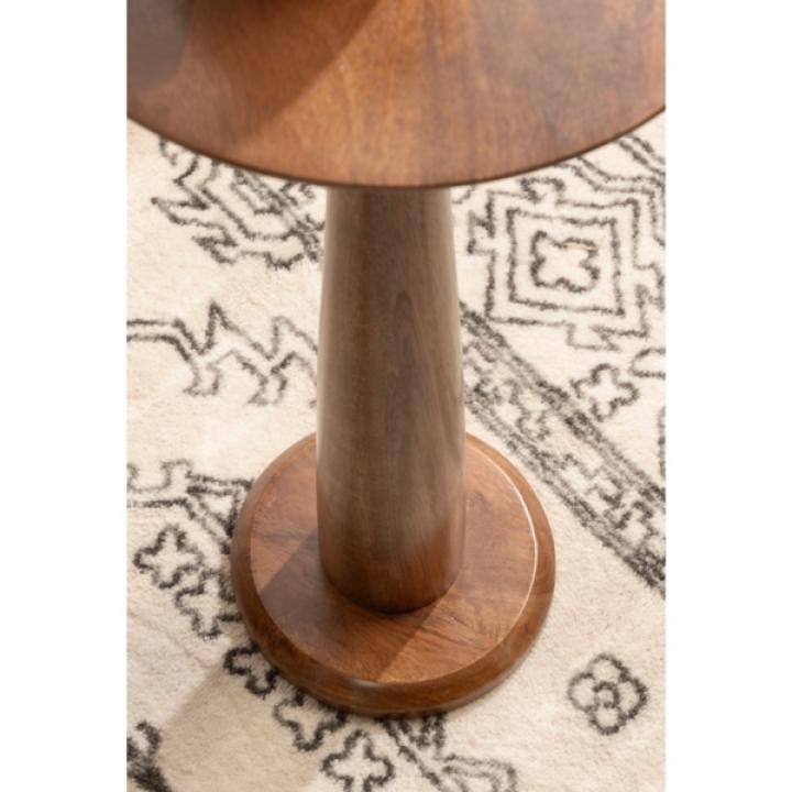 Walnut Brown Wood Jakob Accent Table