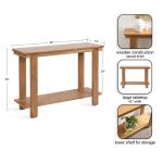 Natural Wood Foxford Console Table