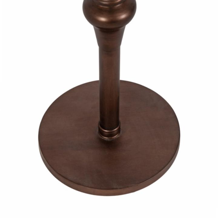 Brushed Bronze Metal Stratton Accent Table
