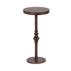 Brushed Bronze Metal Stratton Accent Table