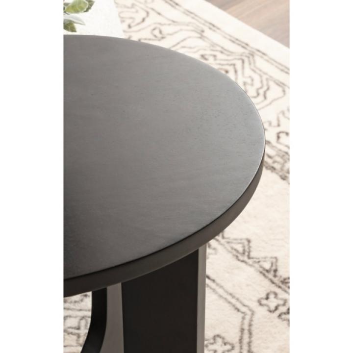 Black Wood Sureda Oval Accent Table