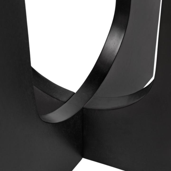 Black Wood Sureda Oval Accent Table