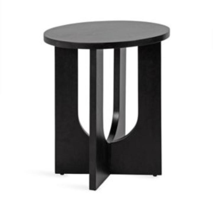 Black Wood Sureda Oval Accent Table