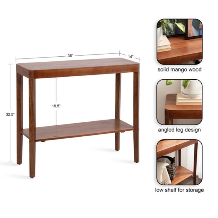 Walnut Brown Talcott Console Table