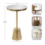 Gold Mirrored Tara Accent Table