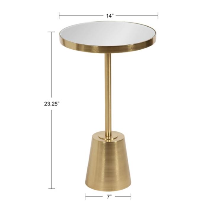 Gold Mirrored Tara Accent Table