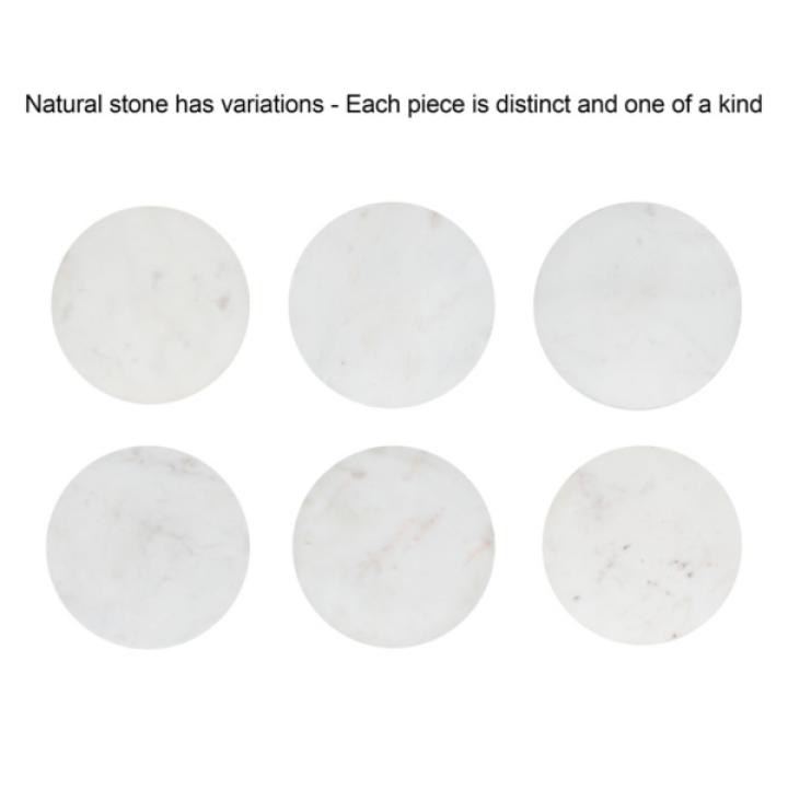 Marble & Natural Wood Tara Accent Table