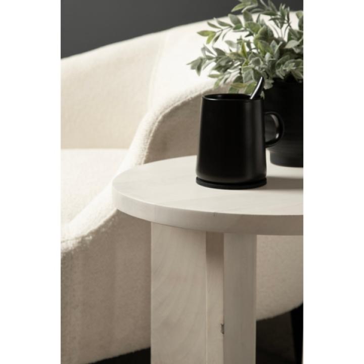White Wood Sureda Oval Accent Table