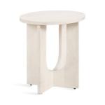 White Wood Sureda Oval Accent Table