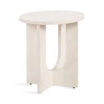 White Wood Sureda Oval Accent Table