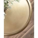 Gold & Black Metal Sanzo Accent Table