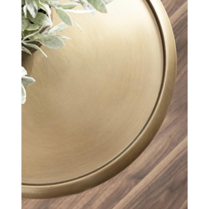 Gold & Black Metal Sanzo Accent Table