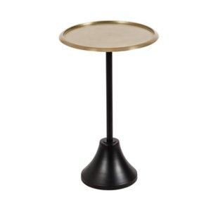 Gold & Black Metal Sanzo Accent Table