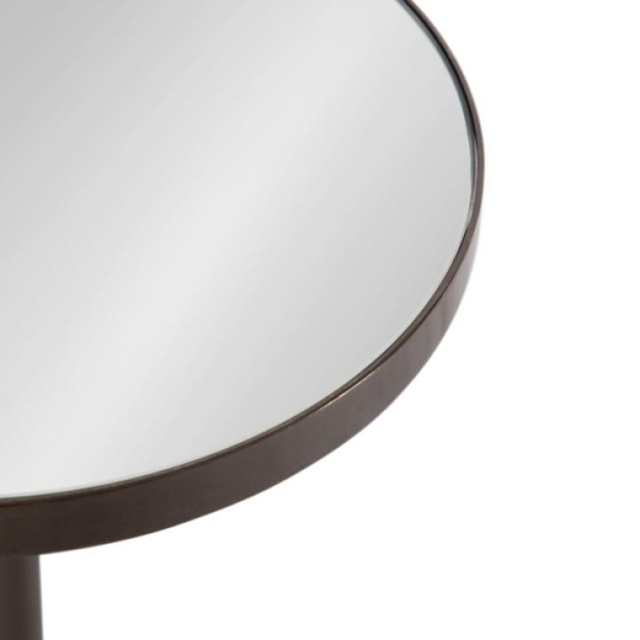 Pewter Mirrored Tara Accent Table