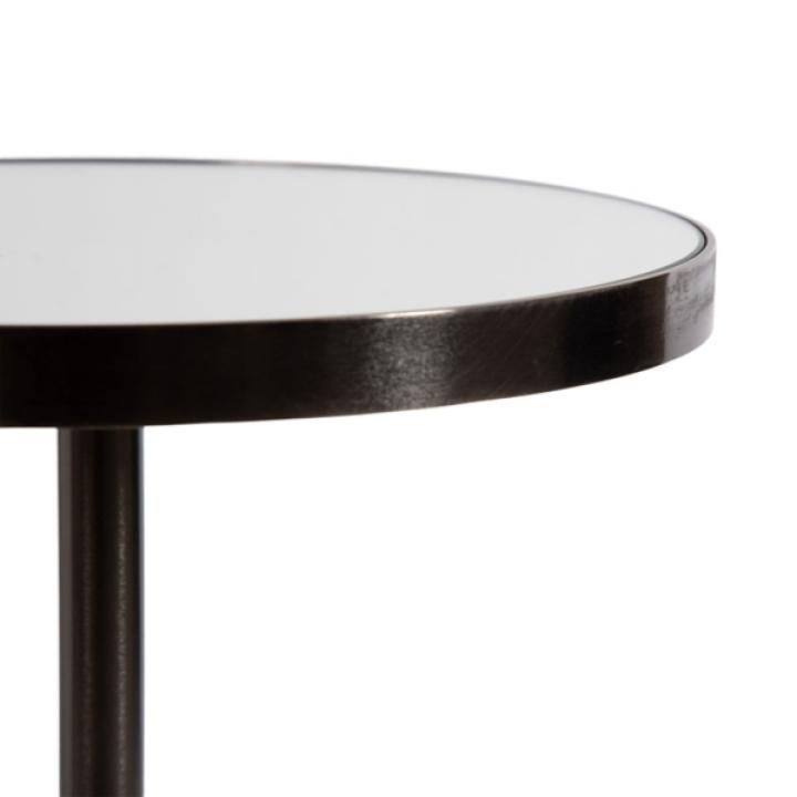 Pewter Mirrored Tara Accent Table