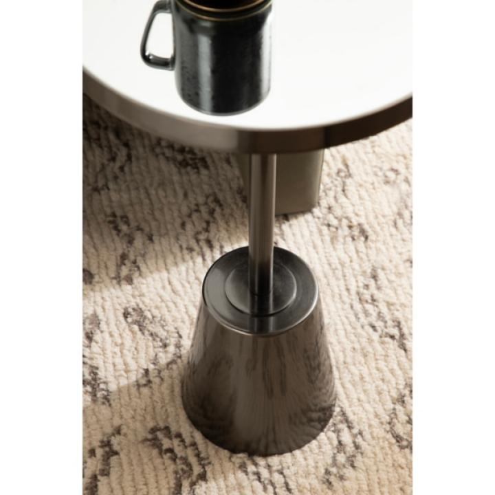 Pewter Mirrored Tara Accent Table