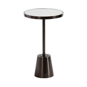 Pewter Mirrored Tara Accent Table