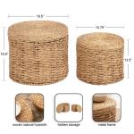 Woven Hyacinth 2-pc. Nesting Accent Table Set