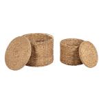 Woven Hyacinth 2-pc. Nesting Accent Table Set