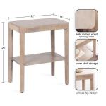 Natural Wood Talcott End Table