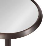 Bronze Metal Mirrored Sanzo Accent Table