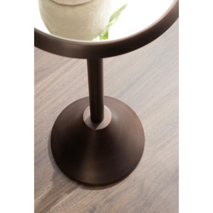 Bronze Metal Mirrored Sanzo Accent Table