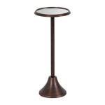 Bronze Metal Mirrored Sanzo Accent Table
