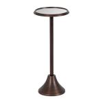 Bronze Metal Mirrored Sanzo Accent Table