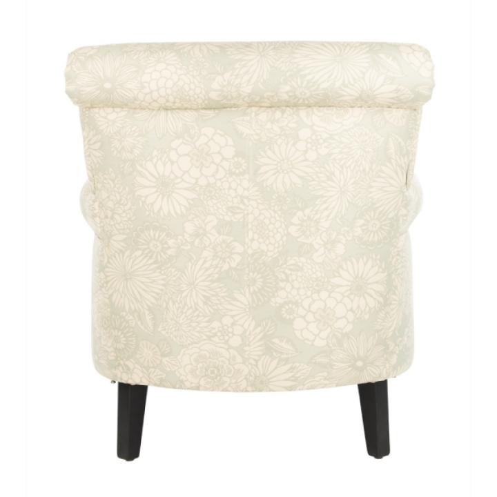 SAFAVIEH Gray Floral Traditional Accent Chair