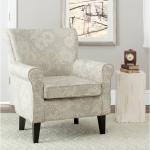 SAFAVIEH Gray Floral Traditional Accent Chair