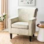 SAFAVIEH Gray Floral Traditional Accent Chair