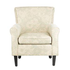 SAFAVIEH Gray Floral Traditional Accent Chair