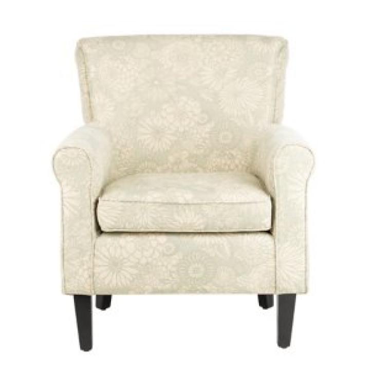 SAFAVIEH Gray Floral Traditional Accent Chair