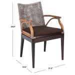Brown White Wash Rattan Gia Accent Chair