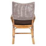 Coastal Brown Rattan Donna Accent Chair