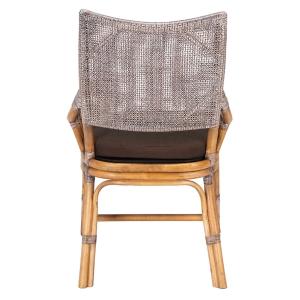 Coastal Brown Rattan Donna Accent Chair