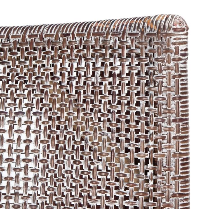 Coastal Brown Rattan Donna Accent Chair