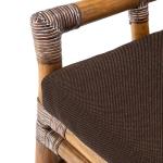 Coastal Brown Rattan Donna Accent Chair
