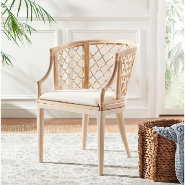 Natural Wash Rattan Carly Accent Chair