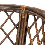 Black & Brown Rattan Carly Accent Chair