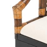 Black & Brown Rattan Carly Accent Chair