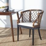 Black & Brown Rattan Carly Accent Chair