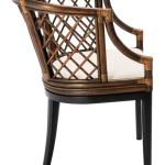 Black & Brown Rattan Carly Accent Chair